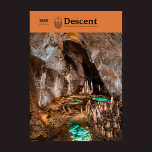 Issue 309 front cover: The Hall of the Thirteen int he Gouffre Berger, by Thibault Poinas, Galimey